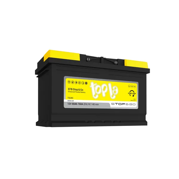 Аккумулятор TOPLA EFB Stop&Go 80 Ач 800 А (EN), обратная полярность, LN4