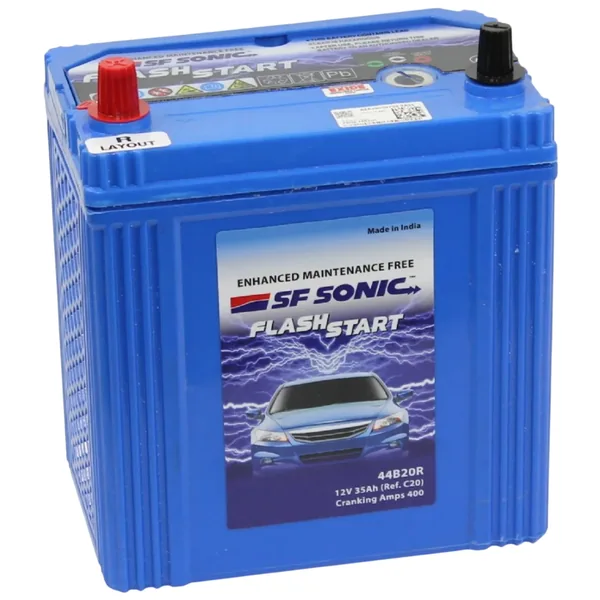 Аккумулятор SF SONIC 35 Ач 400 А (JIS), прямая полярность, B19