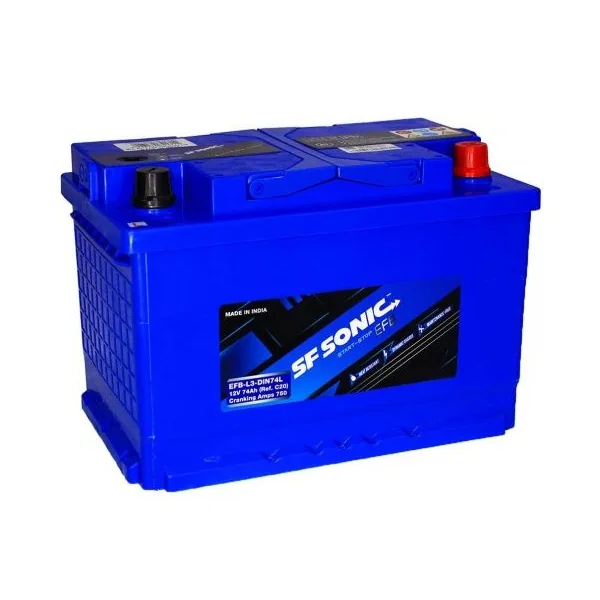 Аккумулятор SF SONIC 74 Ач 750 А (EN), обратная полярность, LN3