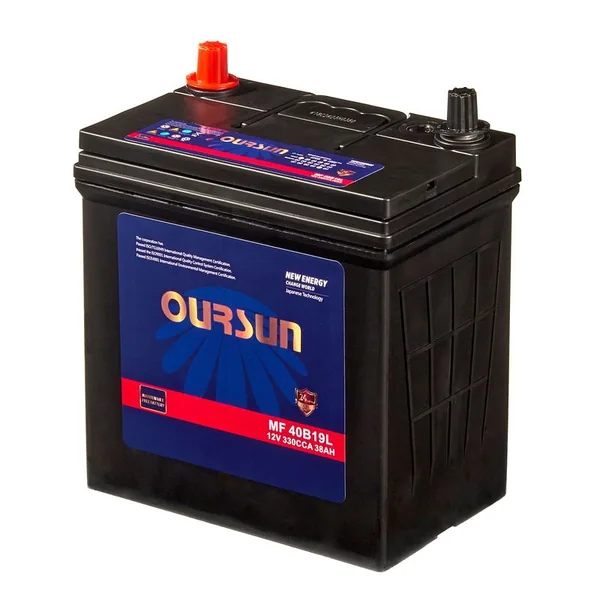 Аккумулятор OURSUN 38 Ач 330 А (EN), обратная полярность, B19