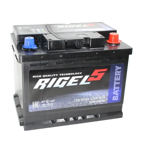 Аккумулятор RIGEL 60 Ач 520 А (EN), обратная полярность, LBN1
