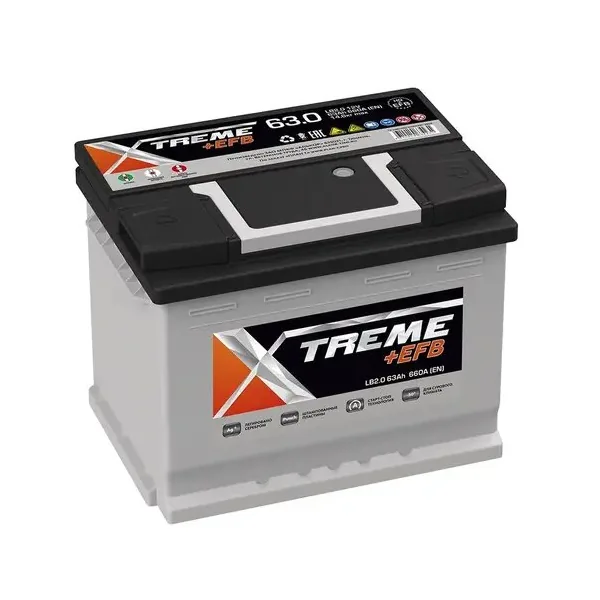 Аккумулятор XTREME 63 Ач 660 А (EN), обратная полярность, LBN2