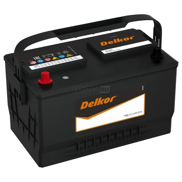 Аккумулятор DELKOR 100 Ач 850 А (SAE), прямая полярность, BCI-31