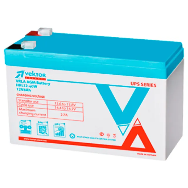Аккумулятор VEKTOR HRL 9 Ач, 151x65x94