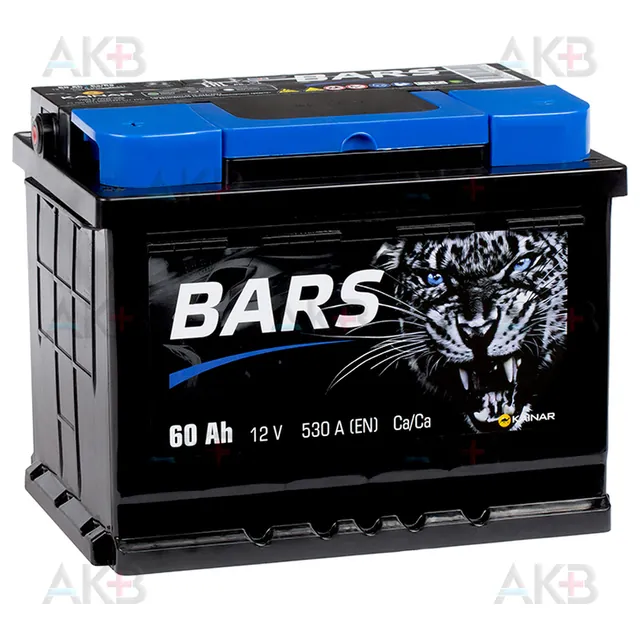 Аккумулятор BARS 60 Ач 530 А (EN), обратная полярность, LN2