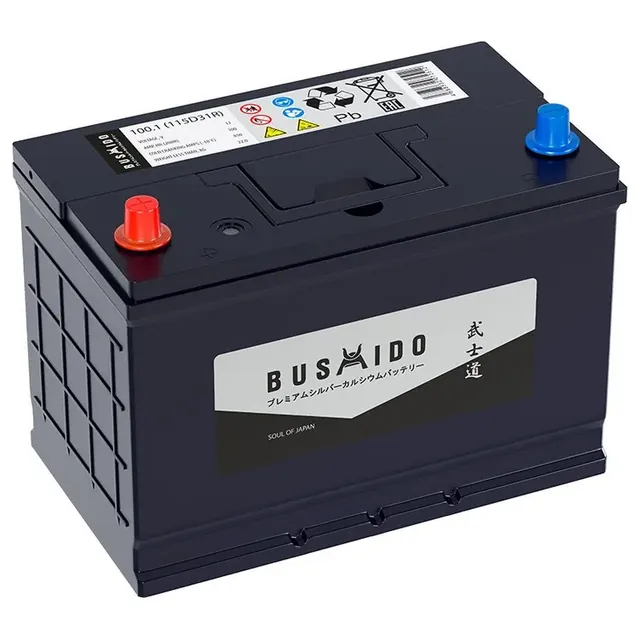 Аккумулятор BUSHIDO 100 Ач 850 А (JIS), прямая полярность, D31