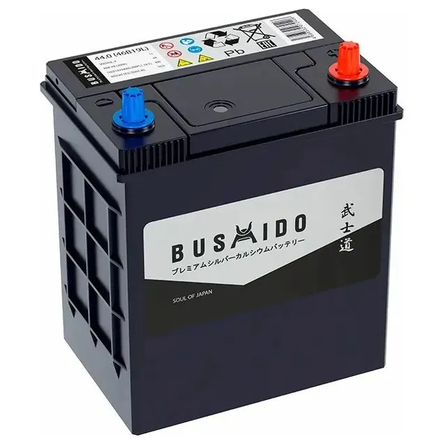 Аккумулятор BUSHIDO 45 Ач 400 А (JIS), обратная полярность, B20
