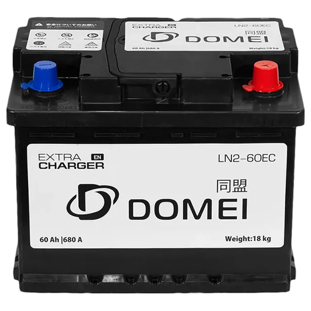 Аккумулятор DOMEI Extra Charger 60 Ач 680 А (EN), обратная полярность, LN2