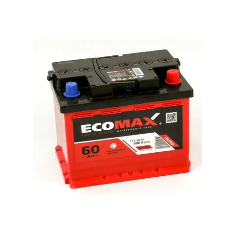 Аккумулятор EcoMax 60 Ач 500 А (EN), обратная полярность, LN2