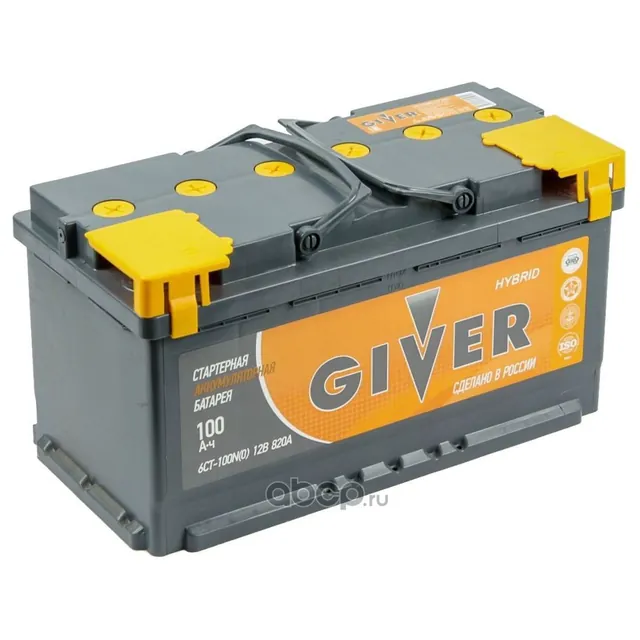 Аккумулятор GIVER HYBRID 100 Ач 820 А (EN), обратная полярность, LN5