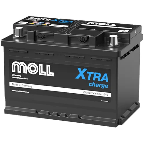 Аккумулятор MOLL Xtra Charge 75 Ач 720 А (EN), прямая полярность, D26