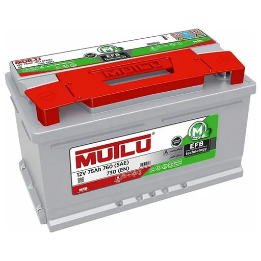 Аккумулятор MUTLU 75 Ач 730 А (EN), обратная полярность, LBN3