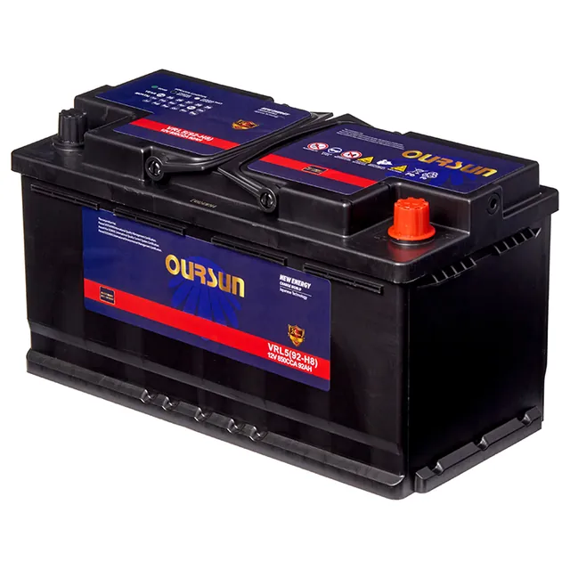 Аккумулятор OURSUN DIN 92 Ач 850 А (EN), обратная полярность, LN5