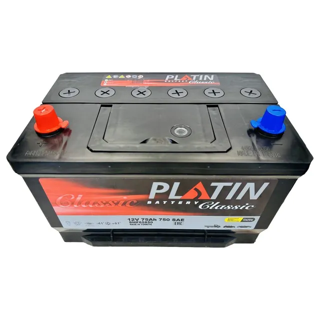 Аккумулятор PLATIN 75 Ач 750 А (EN), прямая полярность, BCI-65