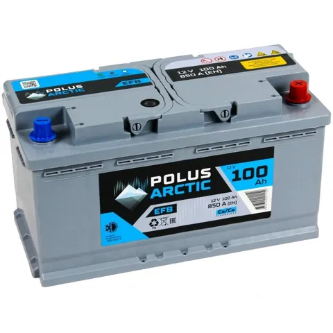 Аккумулятор POLUS ARCTIC EFB 100 Ач 850 А (EN), обратная полярность, LN5