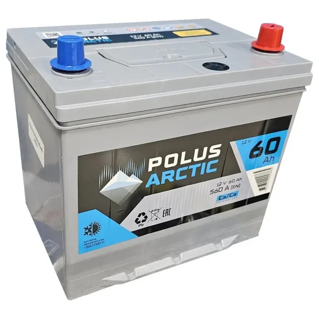 Аккумулятор POLUS Arctic 60 Ач 560 А (EN), обратная полярность, D23