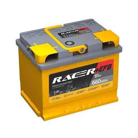 Аккумулятор RACER 61 Ач 660 А (EN), обратная полярность, LN2