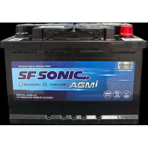 Аккумулятор SF SONIC 70 Ач 760 А (EN), прямая полярность, LN3