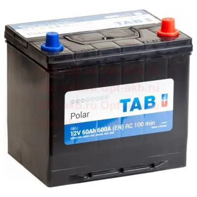 Аккумулятор TAB Polar S 60 Ач 600 А (EN), обратная полярность, D23
