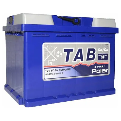 Аккумулятор TAB Polar Blue 60 Ач 600 А (EN), обратная полярность, LN2