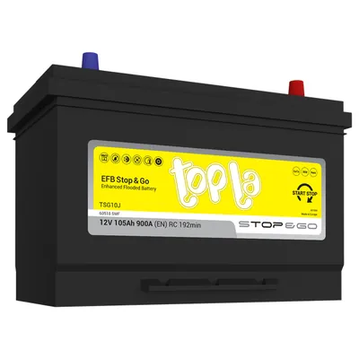 Аккумулятор Topla EFB Stop&Go 105 Ач 900 А (EN), обратная полярность, D31