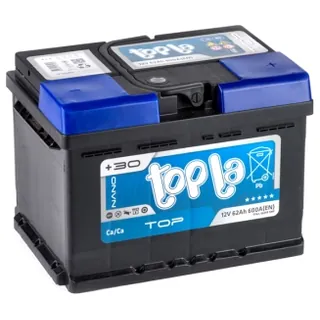 Аккумулятор TOPLA Top 62 Ач 600 А (EN), обратная полярность, LBN2