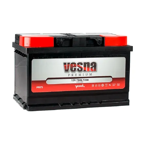 Аккумулятор VESNA Power 75 Ач 740 А (EN), обратная полярность, LN3