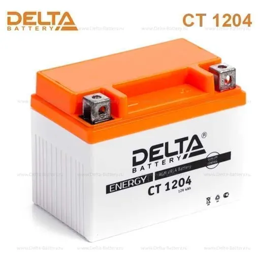 Аккумулятор DELTA 4 Ач 50 А (EN), обратная полярность, YB4L-B